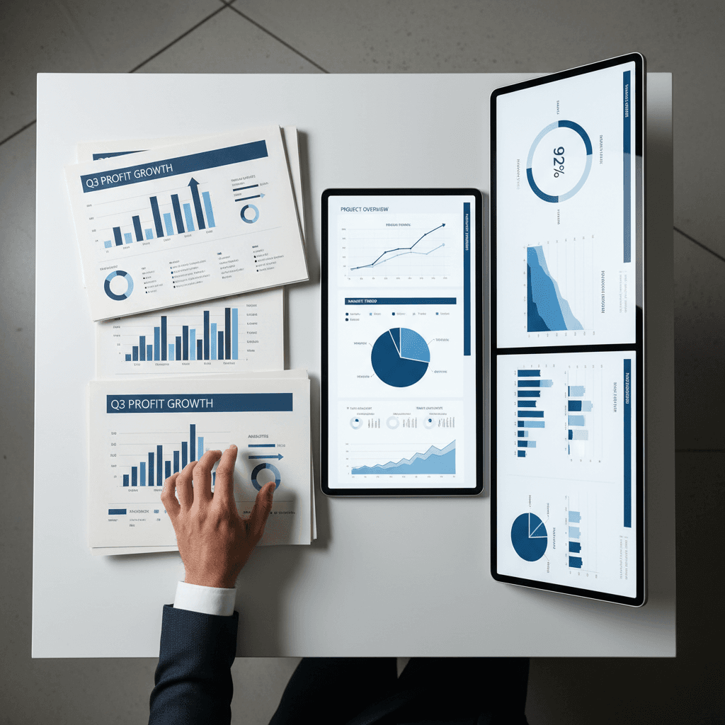 Data analysis dashboard and performance reports